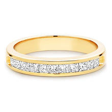 Choose in 14 Karat, 18 Karat or Platinum Gold Diamond Half Eternity Ring