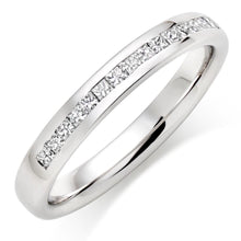 Choose in 14 Karat, 18 Karat or Platinum White Gold Half Eternity Diamond Wedding Ring