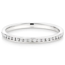Choose in 14 Karat, 18 Karat or Platinum White Gold Full Eternity Diamond Wedding Ring