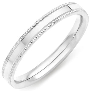 Choose in 14 Karat, 18 Karat or Platinum White Gold Vintage Ladies Wedding Ring