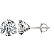 14 KARAT WHITE GOLD 3-PRONG ROUND 9.00 C.T.W