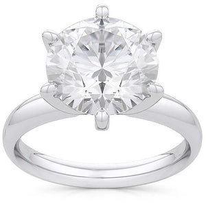 Classic Wedding Engagement Ring - Choose 14k, 18k or Platinum