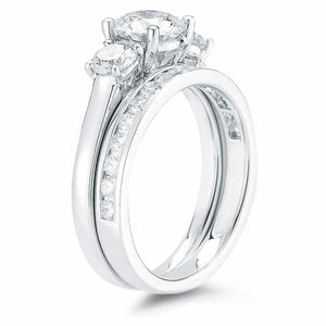 Classic Wedding Engagement Ring - Choose 14k, 18k or Platinum