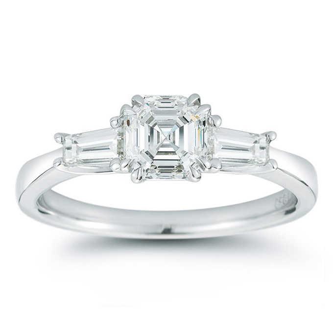 Classic Wedding Engagement Ring - Choose 14k, 18k or Platinum