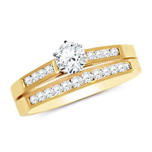 Classic Wedding Engagement Ring - Choose 14k, 18k or Platinum