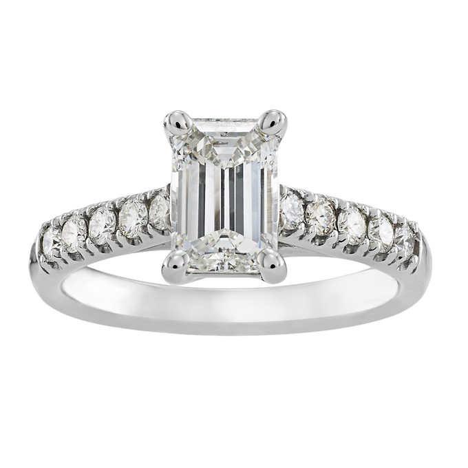 Classic Wedding Engagement Ring - Choose 14k, 18k or Platinum