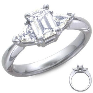 Classic Wedding Engagement Ring - Choose 14k, 18k or Platinum