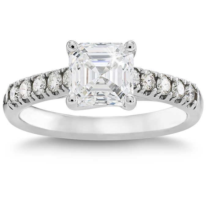 Classic Wedding Engagement Ring - Choose 14k, 18k or Platinum