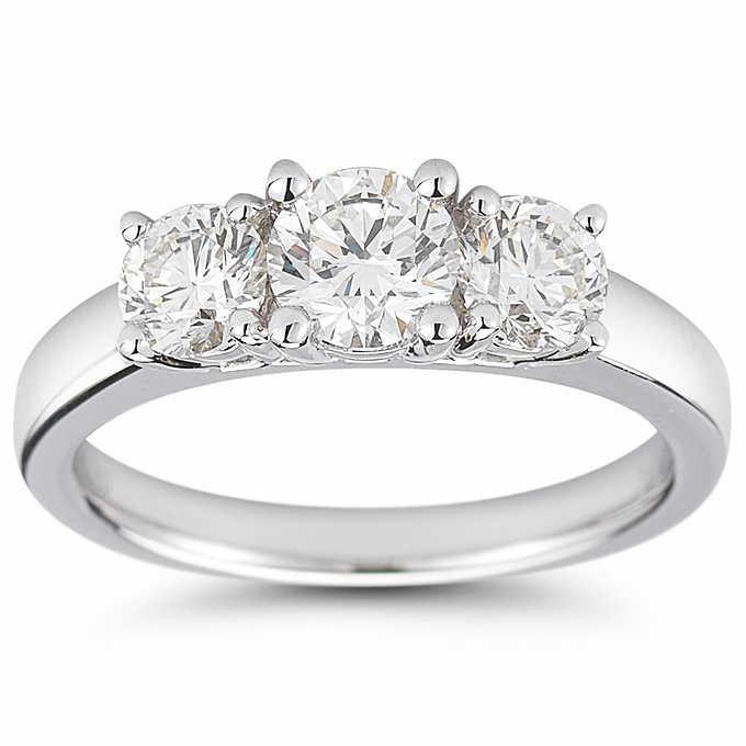 Classic Wedding Engagement Ring - Choose 14k, 18k or Platinum