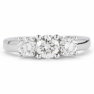 Classic Wedding Engagement Ring - Choose 14k, 18k or Platinum