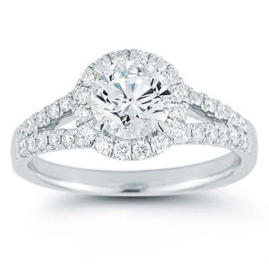 Classic Wedding Engagement Ring - Choose 14k, 18k or Platinum