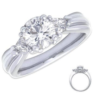 Classic Wedding Engagement Ring - Choose 14k, 18k or Platinum