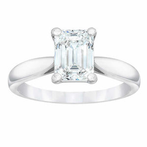 Classic Wedding Engagement Ring - Choose 14k, 18k or Platinum