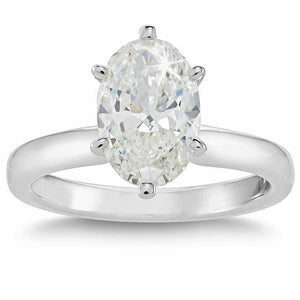 Classic Wedding Engagement Ring - Choose 14k, 18k or Platinum