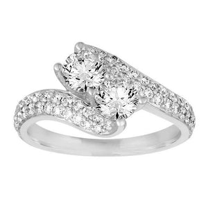 Classic Wedding Engagement Ring - Choose 14k, 18k or Platinum