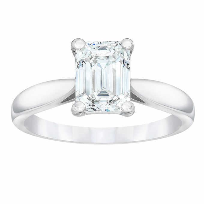 Classic Wedding Engagement Ring - Choose 14k, 18k or Platinum