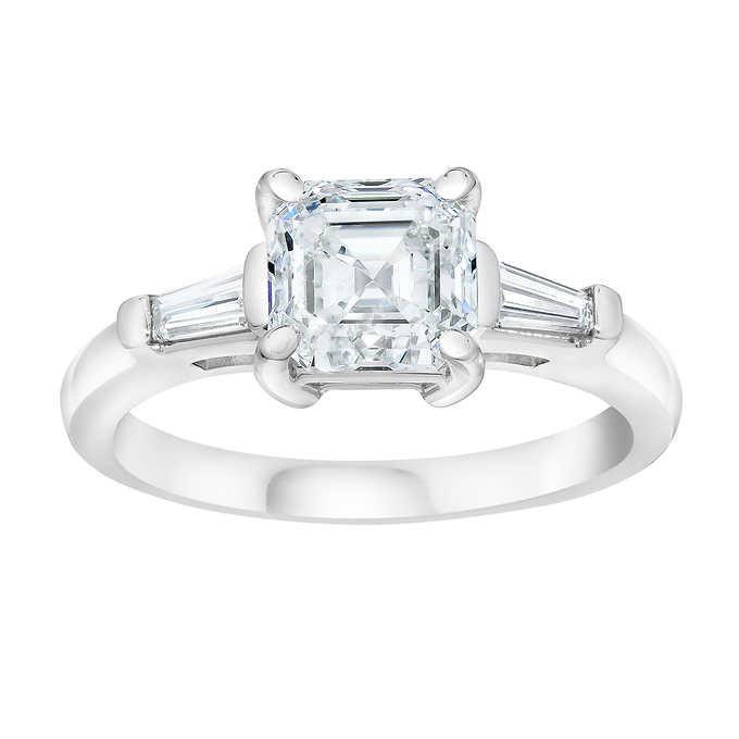 Classic Wedding Engagement Ring - Choose 14k, 18k or Platinum