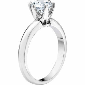 Classic Wedding Engagement Ring - Choose 14k, 18k or Platinum