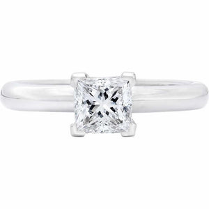 Classic Wedding Engagement Ring - Choose 14k, 18k or Platinum