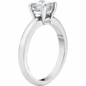 Classic Wedding Engagement Ring - Choose 14k, 18k or Platinum