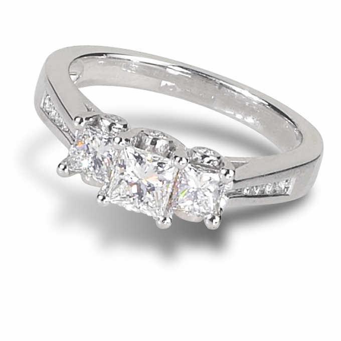 Classic Wedding Engagement Ring - Choose 14k, 18k or Platinum