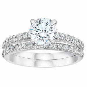 Classic Wedding Engagement Ring - Choose 14k, 18k or Platinum