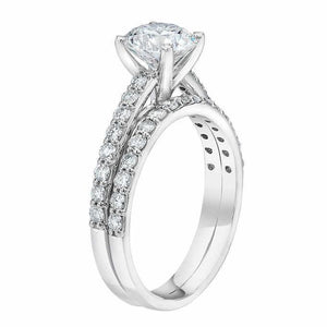 Classic Wedding Engagement Ring - Choose 14k, 18k or Platinum