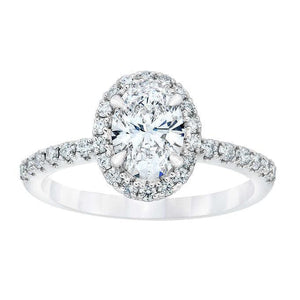 Classic Wedding Engagement Ring - Choose 14k, 18k or Platinum