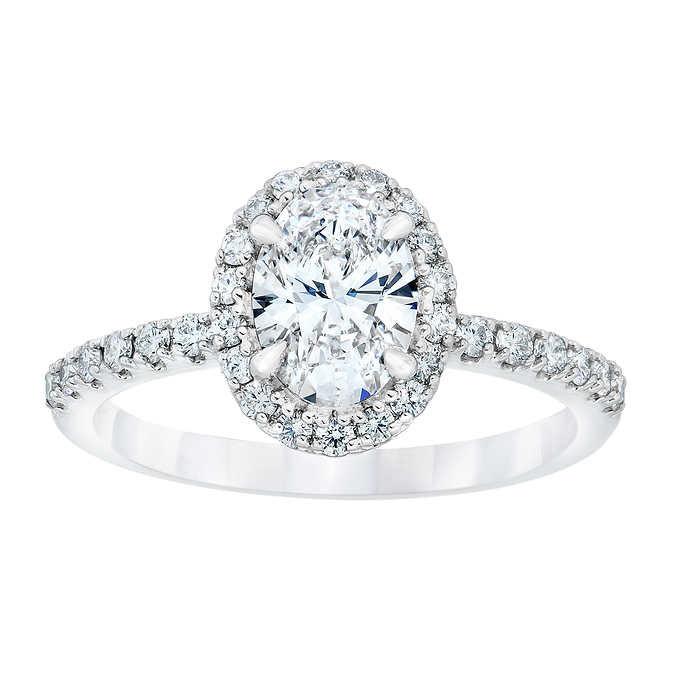 Classic Wedding Engagement Ring - Choose 14k, 18k or Platinum