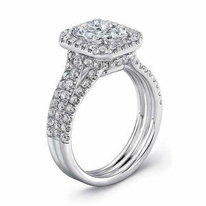 Classic Wedding Engagement Ring - Choose 14k, 18k or Platinum