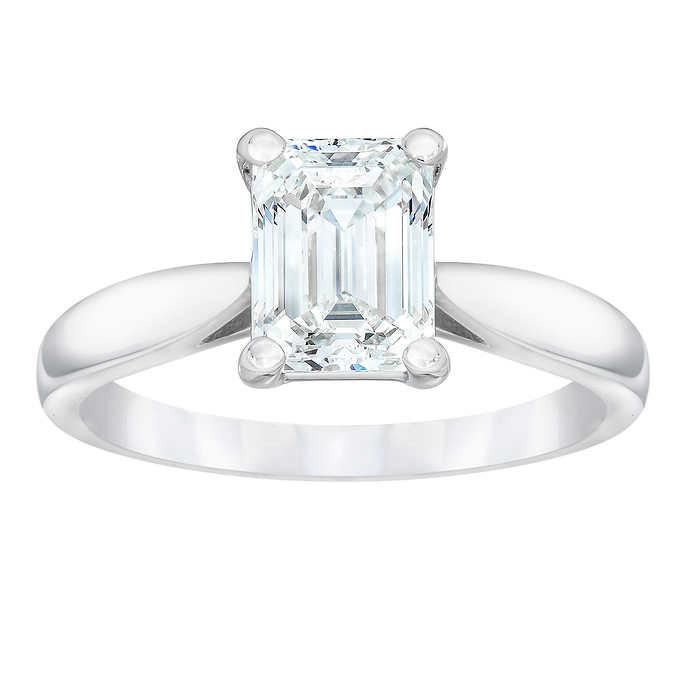 Classic Wedding Engagement Ring - Choose 14k, 18k or Platinum