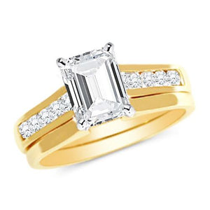 Classic Wedding Engagement Ring - Choose 14k, 18k or Platinum