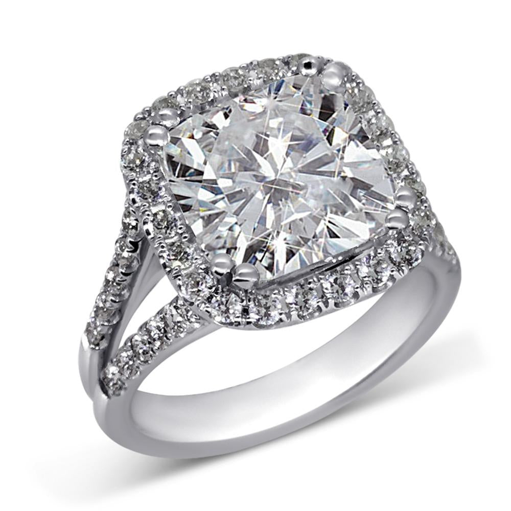 Classic Wedding Engagement Ring - Choose 14k, 18k or Platinum