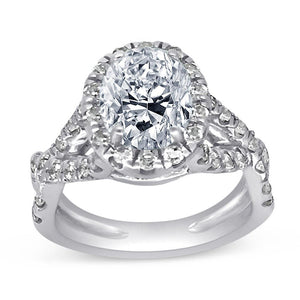 Classic Wedding Engagement Ring - Choose 14k, 18k or Platinum