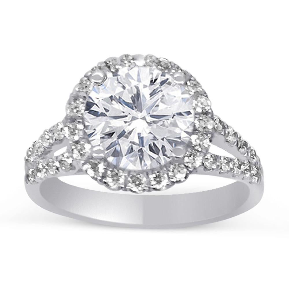 Classic Wedding Engagement Ring - Choose 14k, 18k or Platinum