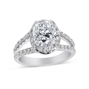 Classic Wedding Engagement Ring - Choose 14k, 18k or Platinum