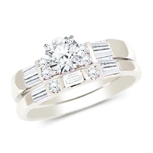 Classic Wedding Engagement Ring - Choose 14k, 18k or Platinum