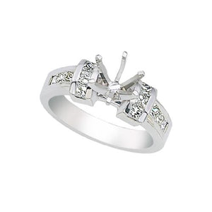 Classic Wedding Engagement Ring - Choose 14k, 18k or Platinum