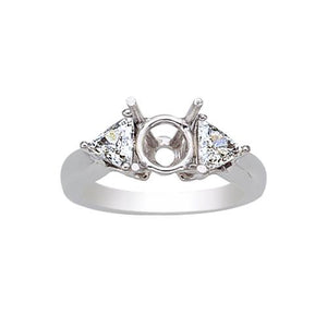 Classic Wedding Engagement Ring - Choose 14k, 18k or Platinum