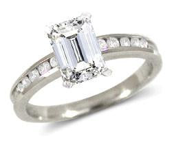 Classic Wedding Engagement Ring - Choose 14k, 18k or Platinum