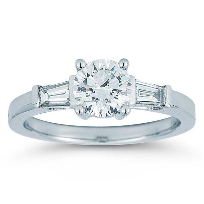 Classic Wedding Engagement Ring - Choose 14k, 18k or Platinum