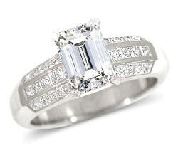 Classic Wedding Engagement Ring - Choose 14k, 18k or Platinum