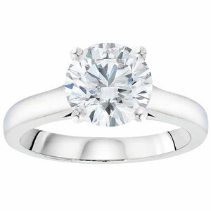 Classic Wedding Engagement Ring - Choose 14k, 18k or Platinum