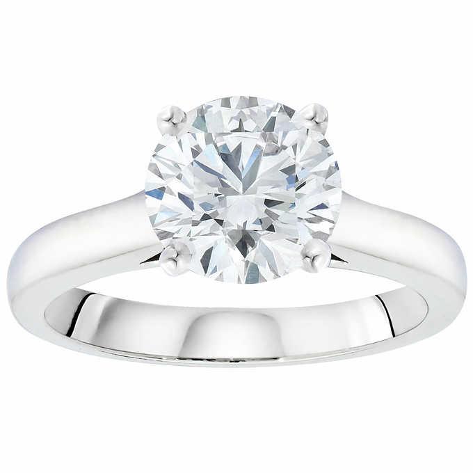 Classic Wedding Engagement Ring - Choose 14k, 18k or Platinum