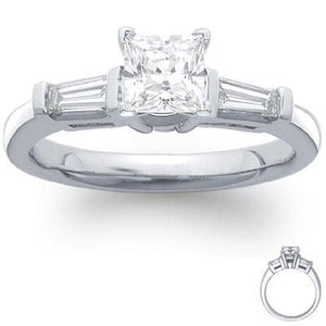 Classic Wedding Engagement Ring - Choose 14k, 18k or Platinum