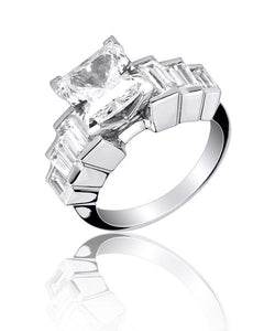 Classic Wedding Engagement Ring - Choose 14k, 18k or Platinum