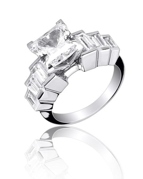 Classic Wedding Engagement Ring - Choose 14k, 18k or Platinum