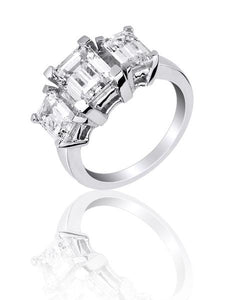 Classic Wedding Engagement Ring - Choose 14k, 18k or Platinum