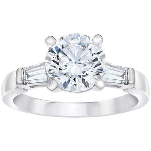 Classic Wedding Engagement Ring - Choose 14k, 18k or Platinum