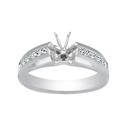 Classic Wedding Engagement Ring - Choose 14k, 18k or Platinum